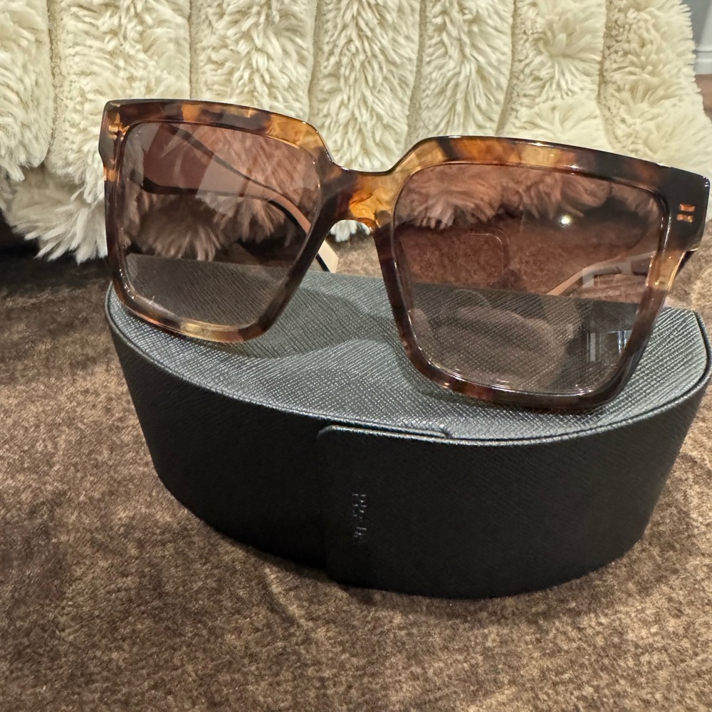 Prada Brown Tortoise Shell Sunglasses